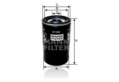 Filtro de Óleo Mann W1262