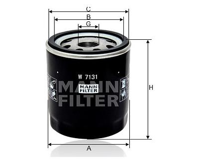 Filtro de Óleo Mann W7131