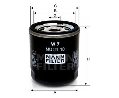 Filtro de Óleo Mann W7MULTI18