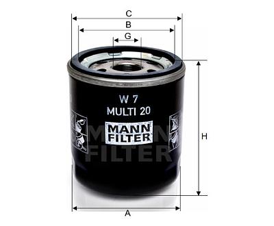 Filtro de Óleo Mann W7MULTI20