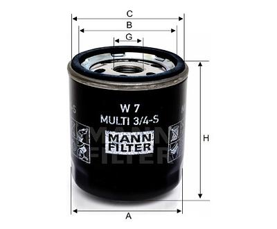 Filtro de Óleo Mann W7MULTI3/4-S