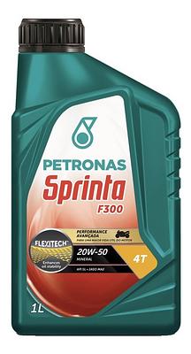 Óleo de Motor Moto 4T Petronas 20W50 Sprinta F300 Jaso MA2 Api SL Mineral 1L