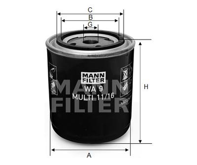 Filtro do Radiador Mann WA9MULTI11/16