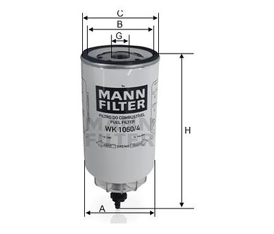 Filtro de Combustível Mann WK1060/4