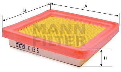 Filtro de Ar Mann C1315