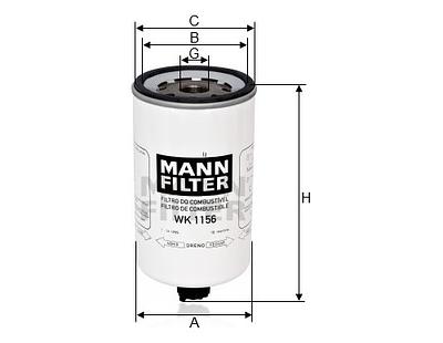 Filtro de Combustível Mann WK1156