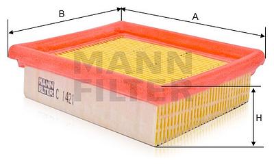 Filtro de Ar Mann C1421