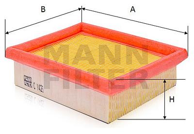 Filtro de Ar Mann C1425