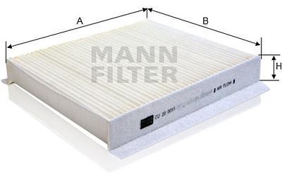Filtro de Cabine Mann CU20001/1