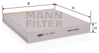 Filtro de Cabine Mann CU21003/1