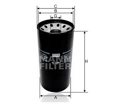 Filtro Hidráulico Mann W1290/1