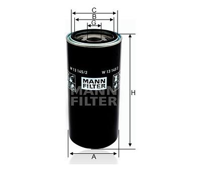 Filtro de Óleo Mann W13145/2