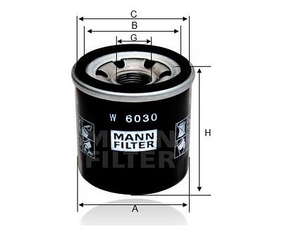Filtro de Óleo Mann W6030