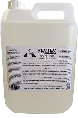Álcool em Gel 70% Revtec Rev Gel 5L