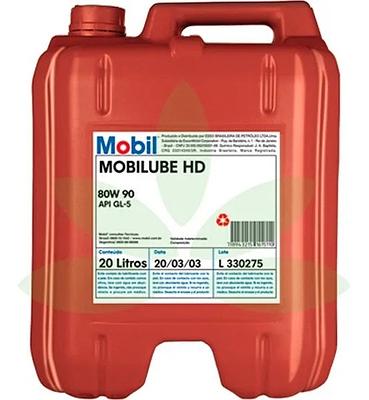 Óleo de Câmbio Manual Mobil 80W90 Mobilube HD-A Plus API GL-5 Mineral 20L