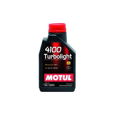 Óleo de Motor Motul 10W40 4100 Turbolight Api SL Semissintético 1L