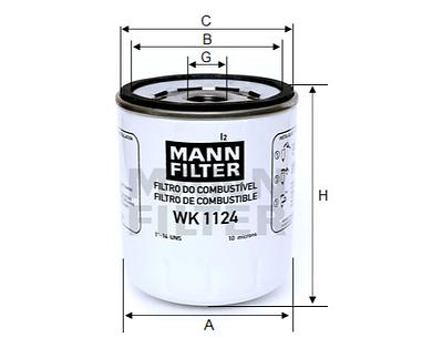 Filtro de Combustível Mann WK1124