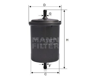 Filtro de Combustível Mann WK716/6