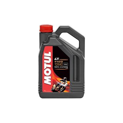 Óleo de Motor Moto 4T Motul 10W40 7100 Jaso MA2 Api SN Sintético 4L