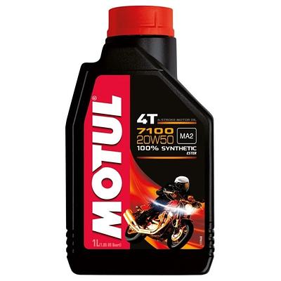 Óleo de Motor Moto 4T Motul 20W50 7100 Jaso MA2 Api SN Sintético 1L