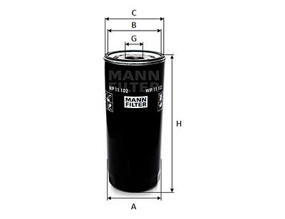 Filtro de Óleo Mann WP11102