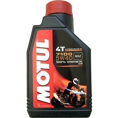 Óleo de Motor Moto 4T Motul 5W40 7100 Jaso MA2 Api SN Sintético 1L