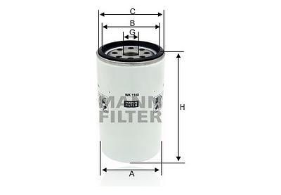 Filtro de Combustível Mann WK1145