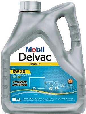 Óleo de Motor Diesel Mobil 5W30 Delvac MX LD VUC API SM Acea C3 Sintético 4L