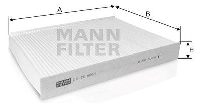 Filtro de Cabine Mann CU26006/1