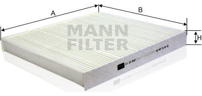 Filtro de Cabine Mann CU26009/1