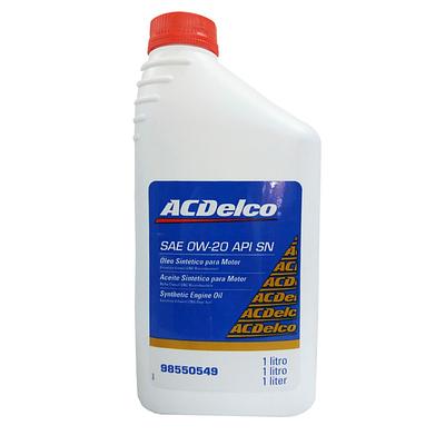 Óleo de Motor Ac Delco 0W20 API Sn 98550549 Sintético 1L