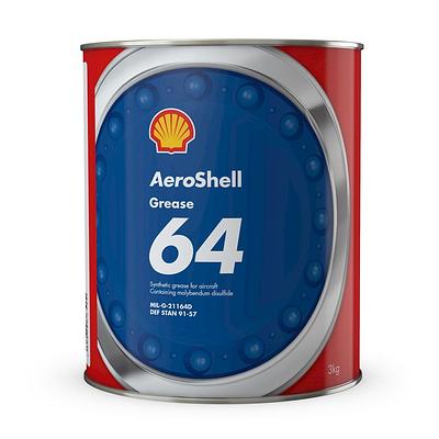 Graxa de Aeronave Aeroshell Grease 64 Mil-G-21164D 3kg = 6,6lb
