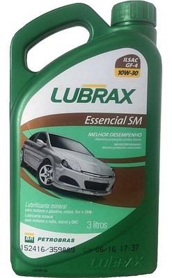 Lubrax 10W30 Essencial Sm Cf Mineral 3L