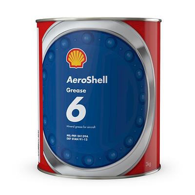 Graxa de Aeronave Aeroshell Grease 6 Mil-Prf-24139Amil-G-7711A 3kg = 6,6lb