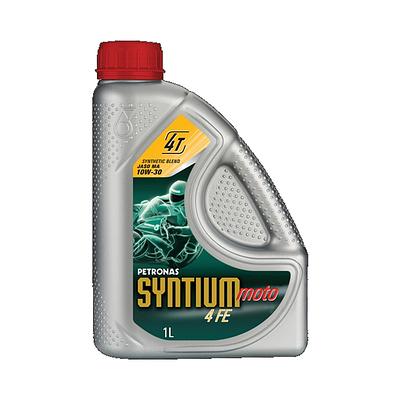 Óleo de Motor Petronas 10W30 Syntium 4FE Moto 4T JASO MA API SN Sintético 1L