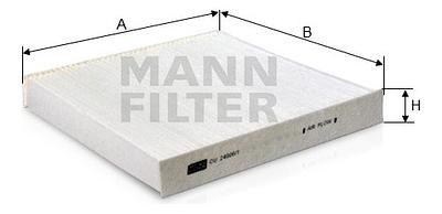Filtro de Cabine Mann CU24006/1