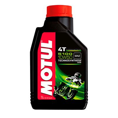 Óleo de Motor Motul 10W50 5100 Moto 4T Jaso MA2 API SM Semissintético 1L