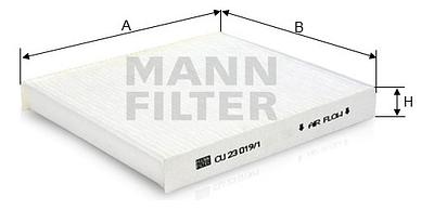 Filtro de Cabine Mann CU23019/1